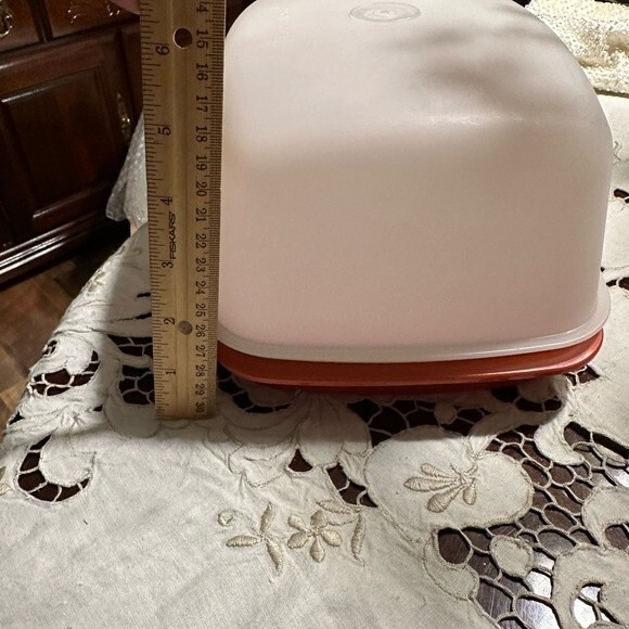 Tupperware Meat Keeper - Orange - Vintage - Picture 5 of 6